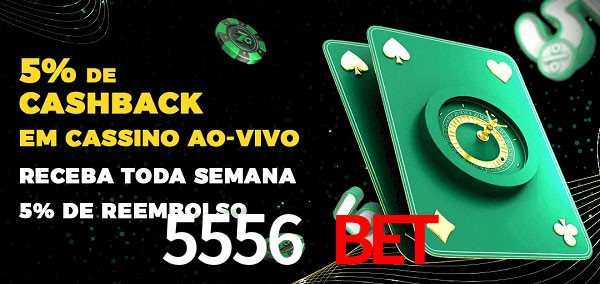 Promoções do cassino ao Vivo 5556 bet
